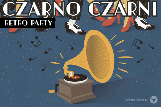 Baner promujący koncert Czarno-Czarnych w Lublinie