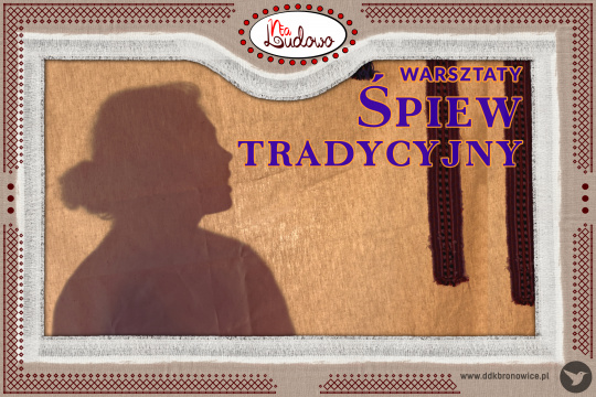 Grafika promująca warsztaty: śpiew tradycyjny.