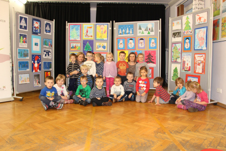 Wystawa prac plastycznych dzieci z Przedszkola nr 9 w Lublinie pt. "Witaj Święty Mikołaju"