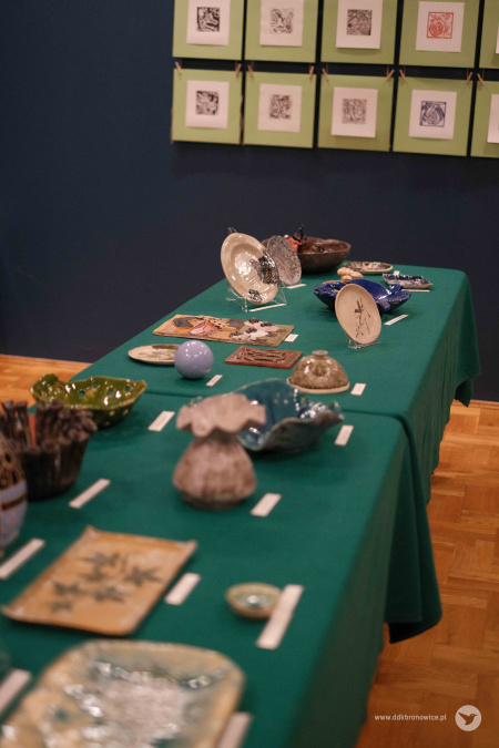 Wystawa ceramiki uczestników warsztatów