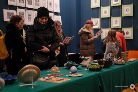 Wystawa ceramiki uczestników warsztatów