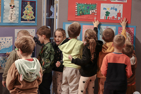 Wystawa prac dzieci z Przedszkola nr 7